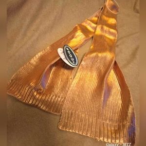 Scoop Rose Gold Metalic Knit Scarf